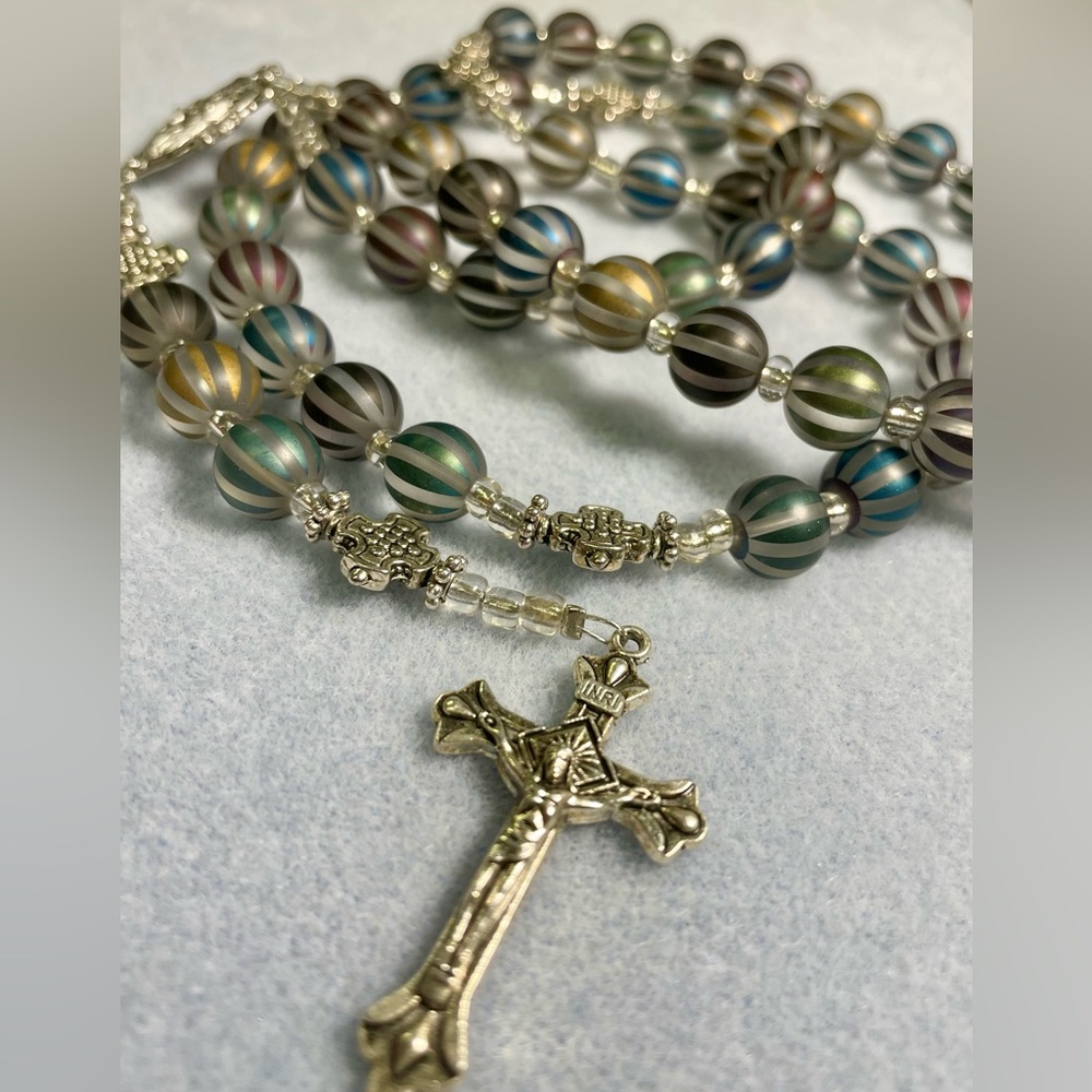 Handcrafted One Of A Kind Heirloom Quality Rosary Vintage Vibes!